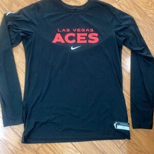 Las Vegas Aces basketball Nike Dri fit long sleeve t shirt
